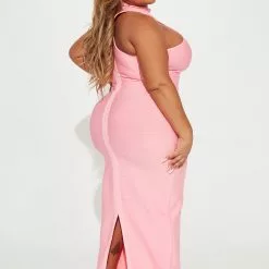 Fashion Nova By Your Side Bandage Maxi Dress - Pink -Fashion Nova Dresses Shop 08 23 22Studio1 MS KP 10 36 25 8 GW22C1207 Pink 7857 EH PLUS