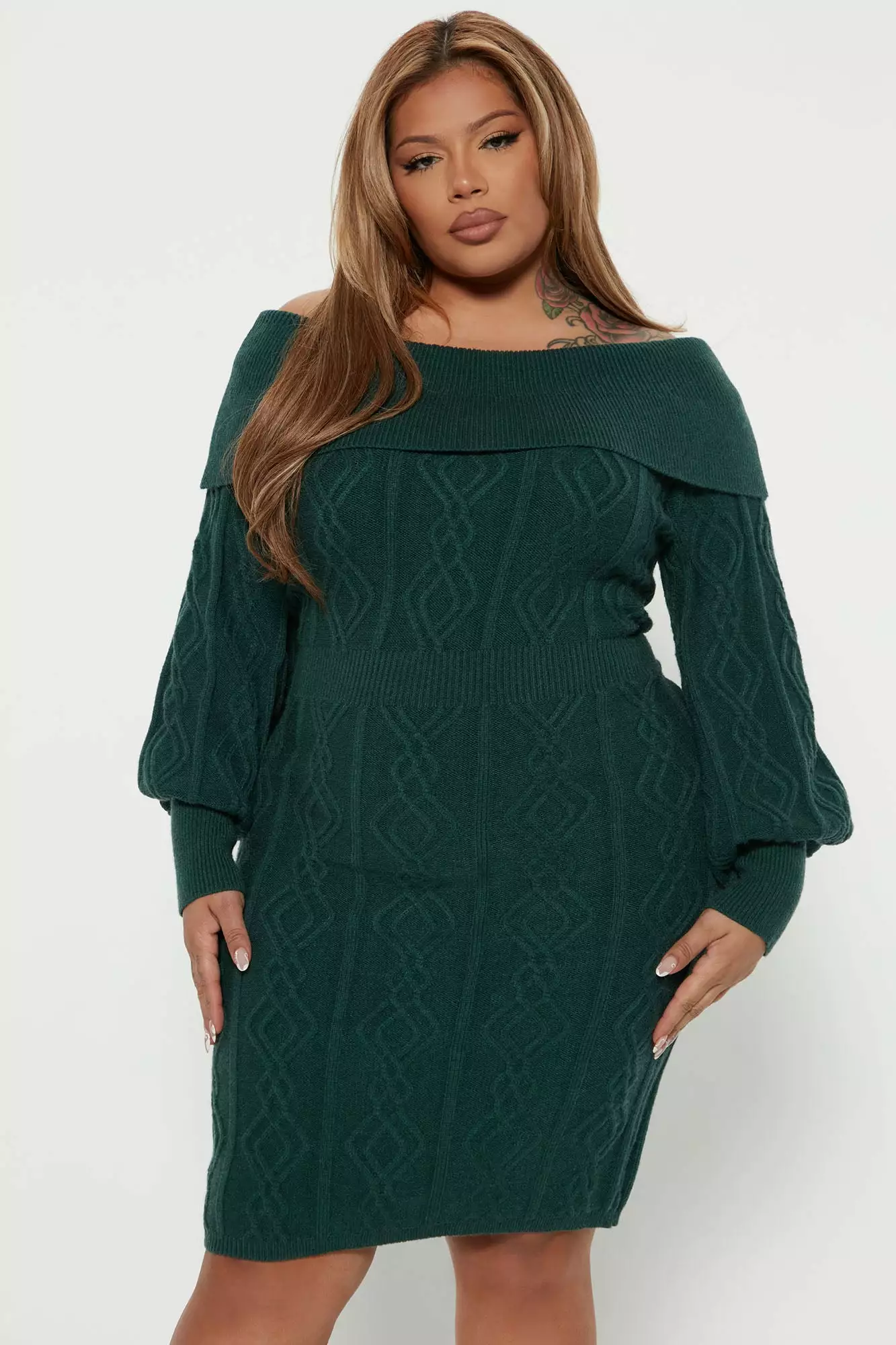 Fashion Nova Afternoon Tea Sweater Mini Dress - Green 6 Fashion Nova Afternoon Tea Sweater Mini Dress - Green - Image 4