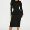 Fashion Nova Monika Ribbed Midi Dress - Black -Fashion Nova Dresses Shop 08 24 22Studio2 MS Rene 14 37 36 24 RD47278L Black P 0401 PB
