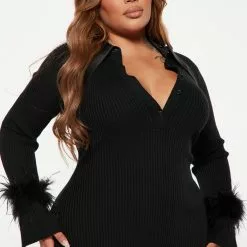 Fashion Nova Raelynn Sweater Midi Dress - Black 12 Fashion Nova Raelynn Sweater Midi Dress - Black -Fashion Nova Dresses Shop 08 24 22Studio4 ME KP 10 09 22 9 VD7823 Black 5601 PLUS JB