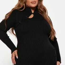 Fashion Nova Adina Sweater Midi Dress - Black 12 Fashion Nova Adina Sweater Midi Dress - Black -Fashion Nova Dresses Shop 08 24 22Studio4 ME KP 11 26 19 31 SK0930 Black 5806 PLUS EH