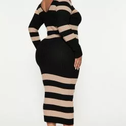 Fashion Nova Kallan Striped Knit Dress - Black/combo 13 Fashion Nova Kallan Striped Knit Dress - Black/combo -Fashion Nova Dresses Shop 08 24 22Studio4 ME KP 11 44 09 35 ZD21449S1 Blackcombo 5845 PLUS EH
