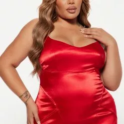 Fashion Nova Glass Of Wine Satin Midi Dress - Red 12 Fashion Nova Glass Of Wine Satin Midi Dress - Red -Fashion Nova Dresses Shop 08 24 22Studio4 ME KP 15 30 40 67 JD3483 Red 6147 PLUS JB