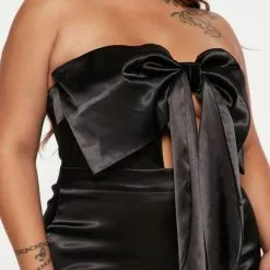 Fashion Nova Take A Bow Satin Mini Dress - Black 14 Fashion Nova Take A Bow Satin Mini Dress - Black -Fashion Nova Dresses Shop 08 24 22Studio4 ME KP 15 38 08 70 GWQ5256 Black 6179 PLUS SG