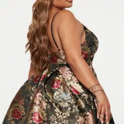 Fashion Nova Elizabeth Mini Dress - Black/combo -Fashion Nova Dresses Shop 08 24 22Studio4 ME KP 15 40 26 71 ED3484FN Blackcombo 6189 PLUS SG