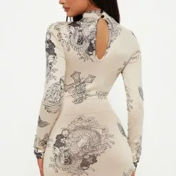 Fashion Nova Make No Mistake Midi Dress - Nude/combo -Fashion Nova Dresses Shop 08 24 22Studio6 DD AC 15 43 10 44 D16525PD Nudecombo 1050 ES