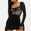 Fashion Nova Vintage Lovers Mini Dress - Black -Fashion Nova Dresses Shop 08 24 22Studio6 DD AC 15 57 18 46 D29349 Black 1071 ES