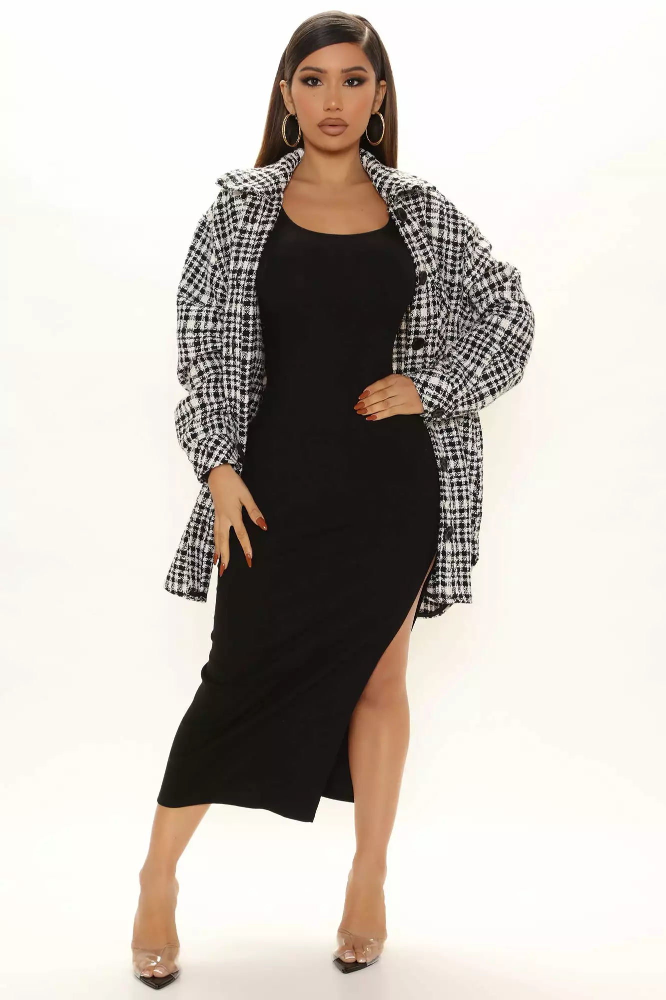 Fashion Nova Helena Ribbed Maxi Dress - Black 5 Fashion Nova Helena Ribbed Maxi Dress - Black - Image 3