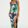 Fashion Nova Hypnotic Printed Maxi Dress - Green/combo -Fashion Nova Dresses Shop 08 25 22Studio2 KS IM 15 25 56 39 D8346 Greencombo 0088 JB