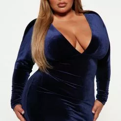 Fashion Nova Frida Velvet Mini Dress - Navy -Fashion Nova Dresses Shop 08 25 22Studio4 DD KP 10 45 51 9 AD80640 Navy 6327 PLUS PB