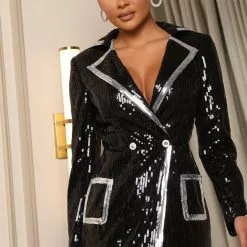 Fashion Nova Run The Show Sequin Maxi Dress - Black/combo -Fashion Nova Dresses Shop 08 25 22Studio7 ME DJ 14 13 40 47 SJ626822FN Blackcombo 1101 ES