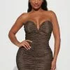 Fashion Nova Lets Go Party Ruched Mini Dress - Bronze -Fashion Nova Dresses Shop 08 26 22Studio2 RT AC 11 48 54 20 JD3541 Bronze 0478 PB