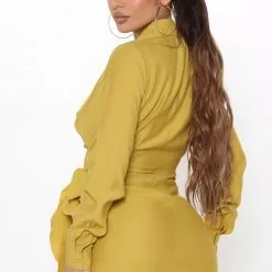 Fashion Nova It's Happy Hour Mini Dress - Mustard -Fashion Nova Dresses Shop 08 27 21Set2 DM ES 11 55 51 39 FL21A401 Mustard 0371 EH