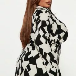 Fashion Nova All Fax No Printer Shirt Dress - Off White/combo -Fashion Nova Dresses Shop 08 29 22Studio4 KS AC 09 50 34 7 ID5204 Offwhitecombo 7587 PLUS EH