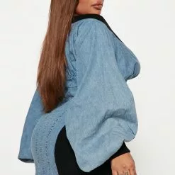 Fashion Nova Stassie Denim Mini Dress - Medium Wash -Fashion Nova Dresses Shop 08 29 22Studio4 KS AC 15 12 41 53 D2497FN MediumWash 8128 PLUS JB