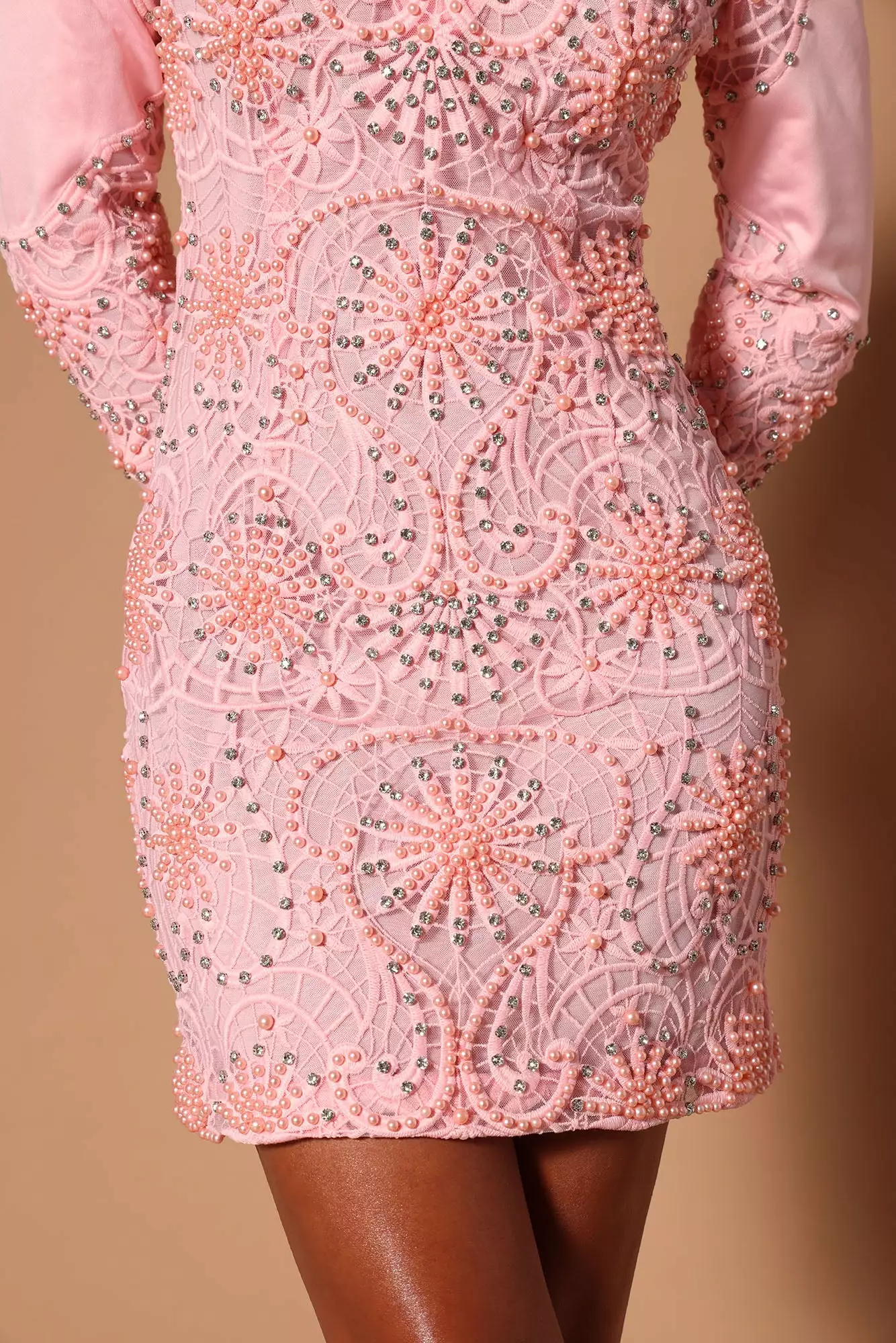 Fashion Nova Sabrina Embroidered Mini Dress - Pink 5 Fashion Nova Sabrina Embroidered Mini Dress - Pink - Image 3