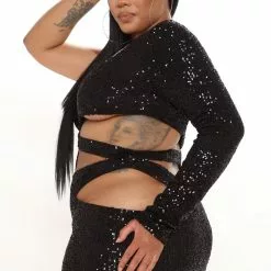 Fashion Nova Disco Club Sequin Mini Dress - Black 17 Fashion Nova Disco Club Sequin Mini Dress - Black -Fashion Nova Dresses Shop 08 30 21Studio3 SN SM 13 55 42 32 D10882C Black 2366 PLUS DC
