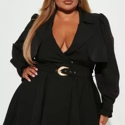 Fashion Nova Angel Fit And Flare Mini Dress - Black -Fashion Nova Dresses Shop 08 30 22Studio2 KS AC 09 59 43 3 PD20083FN Black 0408 PLUS SG