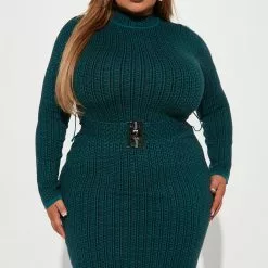 Fashion Nova Always Know Sweater Midi Dress - Teal/combo 12 Fashion Nova Always Know Sweater Midi Dress - Teal/combo -Fashion Nova Dresses Shop 08 30 22Studio2 KS AC 15 37 49 53 SW826922FN Tealcombo 0891 PLUS ES