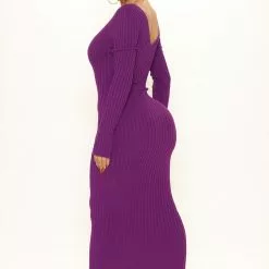 Fashion Nova Kallan Knit Dress - Purple -Fashion Nova Dresses Shop 08 31 21Studio2 SN KP 13 23 38 14 21449 Purple 0121 MH