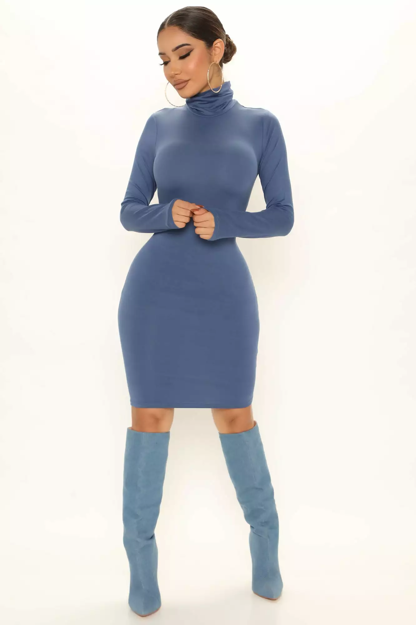 Fashion Nova Higher Up Mini Dress - Blue 4 Fashion Nova Higher Up Mini Dress - Blue - Image 2