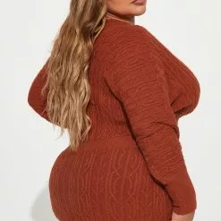 Fashion Nova Zairah Sweater Mini Dress - Camel -Fashion Nova Dresses Shop 08 31 22Studio1 RD DJ 14 04 55 28 D2467FN Camel 10304 JB PLUS