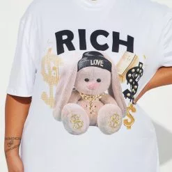 Fashion Nova Forever Rich T-Shirt Dress - White -Fashion Nova Dresses Shop 08 31 22Studio2 DD IM 09 45 16 4 D1424 White 0143 PLUS EH