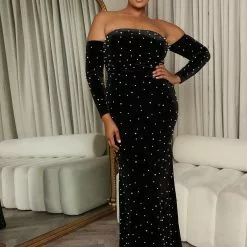 Fashion Nova Paige Pearl Maxi Dress - Black 11 Fashion Nova Paige Pearl Maxi Dress - Black -Fashion Nova Dresses Shop 08 31 22Studio4 KS KP 10 08 16 8 ZD25061FN Black 4858 PLUS EH