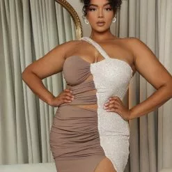 Fashion Nova Illuminate The Night Maxi Dress - Taupe -Fashion Nova Dresses Shop 08 31 22Studio4 KS KP 10 18 31 10 LD7262BFN Taupe 4878 PLUS EH