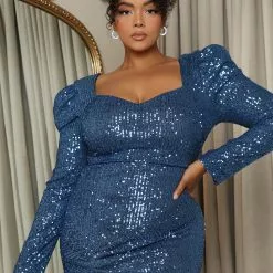Fashion Nova Scarlett Sequin Maxi Gown - Blue 12 Fashion Nova Scarlett Sequin Maxi Gown - Blue -Fashion Nova Dresses Shop 08 31 22Studio4 KS KP 10 21 18 11 9424P1 Blue 4888 PLUS SG