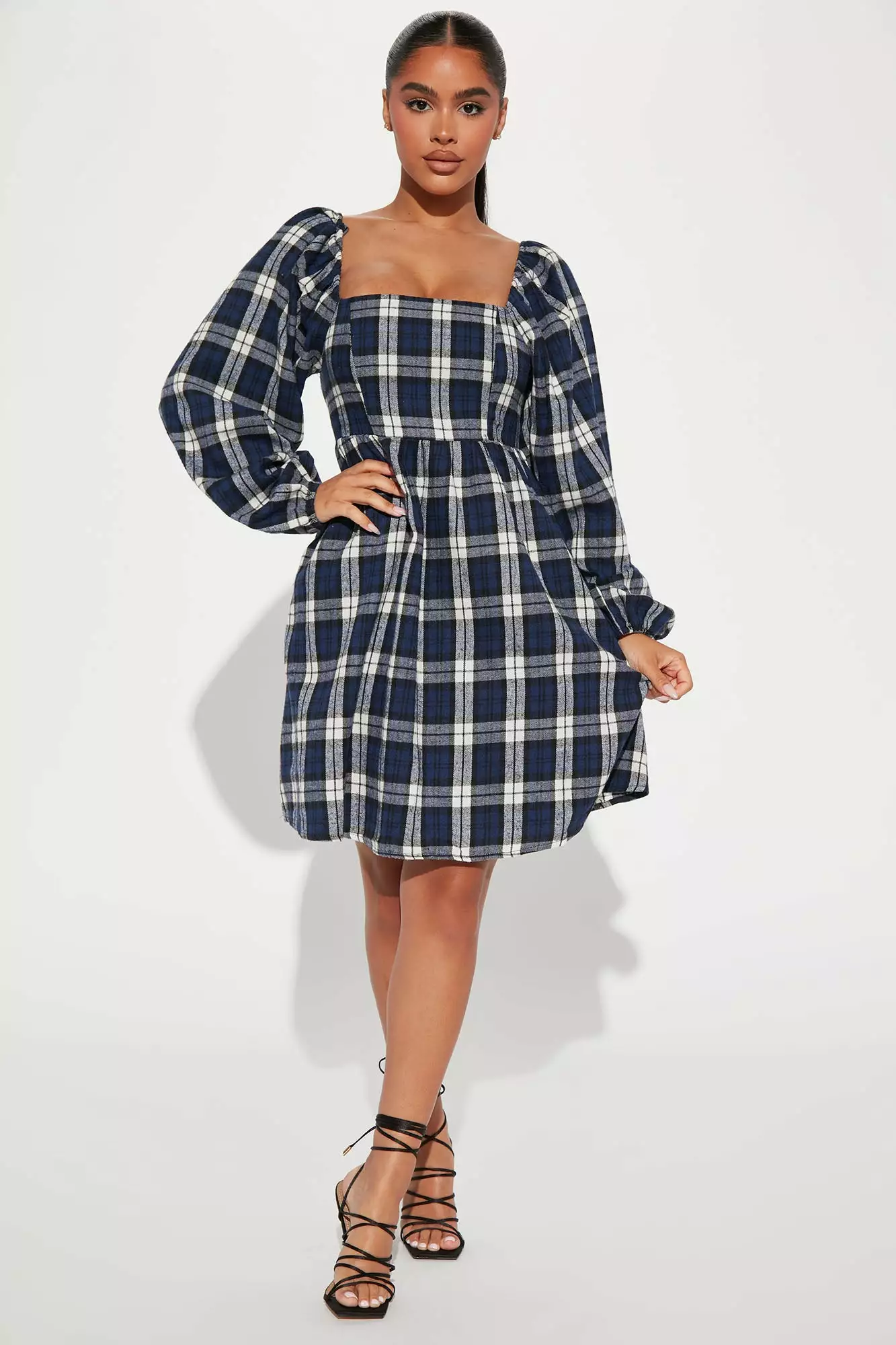 Fashion Nova Eyes On Me Mini Dress - Black/White 4 Fashion Nova Eyes On Me Mini Dress - Black/White - Image 2