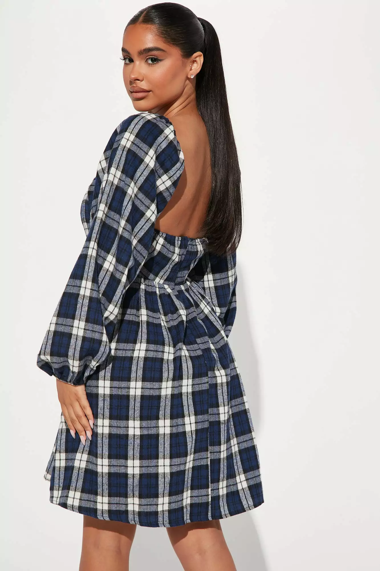 Fashion Nova Eyes On Me Mini Dress - Black/White 5 Fashion Nova Eyes On Me Mini Dress - Black/White - Image 3