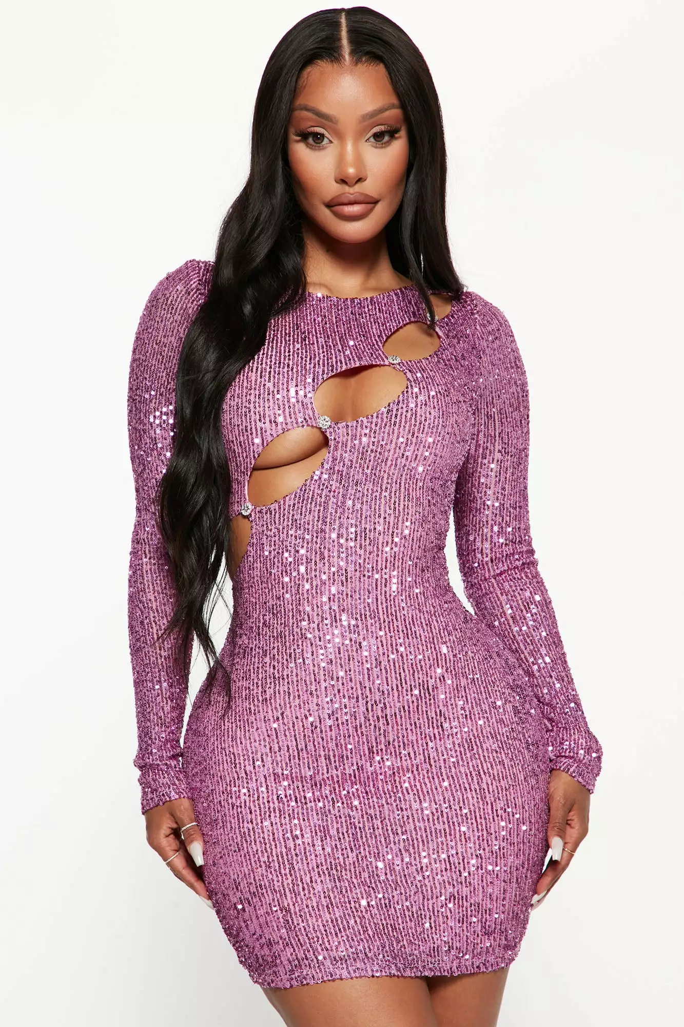 Fashion Nova Hey Baby Sequin Mini Dress - Pink 7 Fashion Nova Hey Baby Sequin Mini Dress - Pink - Image 5
