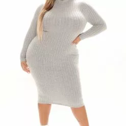 Fashion Nova Not Over You Yet Sweater Dress - Heather Grey 17 Fashion Nova Not Over You Yet Sweater Dress - Heather Grey -Fashion Nova Dresses Shop 09 03 21Studio1 KP 14 00 59 75 RD33751L HeatherGrey 3210 PLUS PB