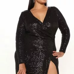 Fashion Nova Shine Away Sequin Maxi Dress - Black -Fashion Nova Dresses Shop 09 03 21Studio3 ME TB 11 57 50 25 4103D Black 3530 PLUS DC