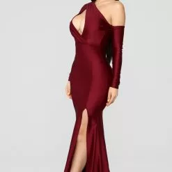 Fashion Nova Pretty Hurts Dress - Burgundy -Fashion Nova Dresses Shop 09 05 18 Studio 2 13 44 10 DT1159 Burgundy CC 0634 3 JD scaled