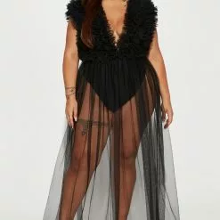 Fashion Nova Always A Party Tulle Maxi Dress - Black -Fashion Nova Dresses Shop 09 06 22Studio1 RT AS 15 01 14 45 ID5806 Black 12306 PLUS SG