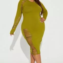 Fashion Nova Blair Midi Dress - Green -Fashion Nova Dresses Shop 09 06 22Studio1 RT AS 15 52 47 57 DB3907 Green 12380 PLUS SG
