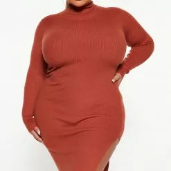 Fashion Nova One Chance Sweater Midi Dress - Rust 12 Fashion Nova One Chance Sweater Midi Dress - Rust -Fashion Nova Dresses Shop 09 06 22Studio3 DD KP 11 59 04 24 HF22F767 Rust 0245 PLUS ES