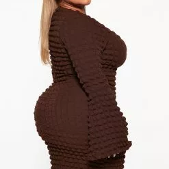 Fashion Nova Tres Poppin' Mini Dress - Chocolate -Fashion Nova Dresses Shop 09 06 22Studio3 DD KP 14 33 57 37 KH1100 Chocolate 0379 PLUS ES