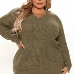 Fashion Nova Sarabeth Sweater Mini Dress - Olive 24 Fashion Nova Sarabeth Sweater Mini Dress - Olive -Fashion Nova Dresses Shop 09 07 21Studio3 JP RB 14 40 50 47 JD10963 Olive 4263 PLUS PB