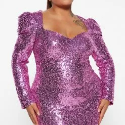 Fashion Nova Mia Sequin Mini Dress - Magenta -Fashion Nova Dresses Shop 09 07 22Studio3 RT AS 10 17 37 7 2148FN Magenta 0023 PLUS ES