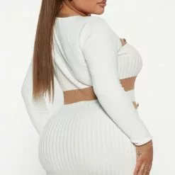 Fashion Nova Fall In Love Sweater Mini Dress - White/combo -Fashion Nova Dresses Shop 09 07 22Studio3 RT AS 14 09 33 40 RDAE4841FN Whitecombo 0281 PLUS JB