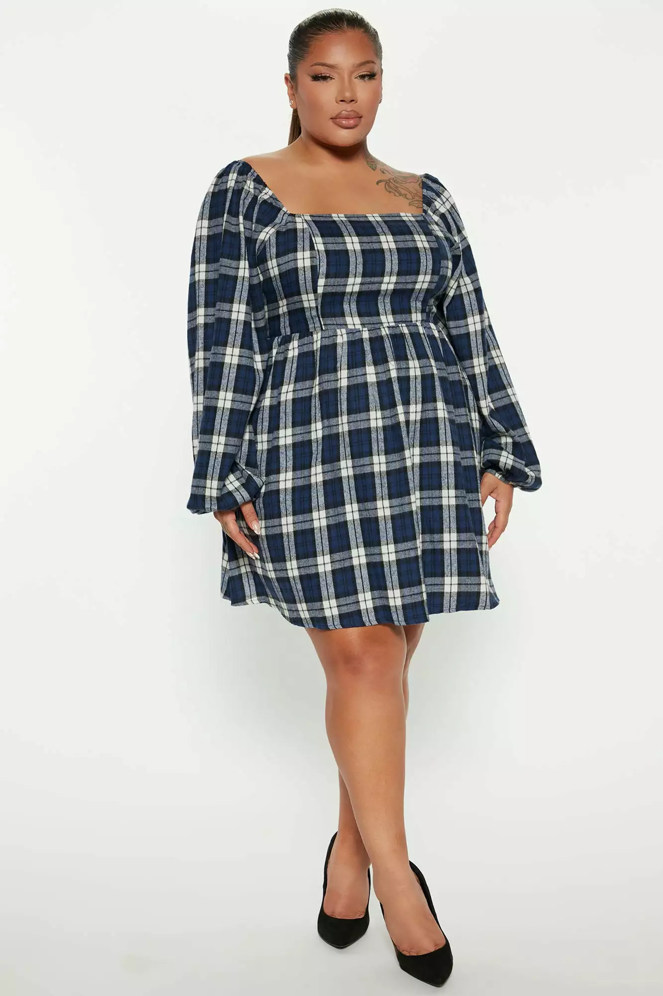 Fashion Nova Eyes On Me Mini Dress - Black/White 7 Fashion Nova Eyes On Me Mini Dress - Black/White - Image 5