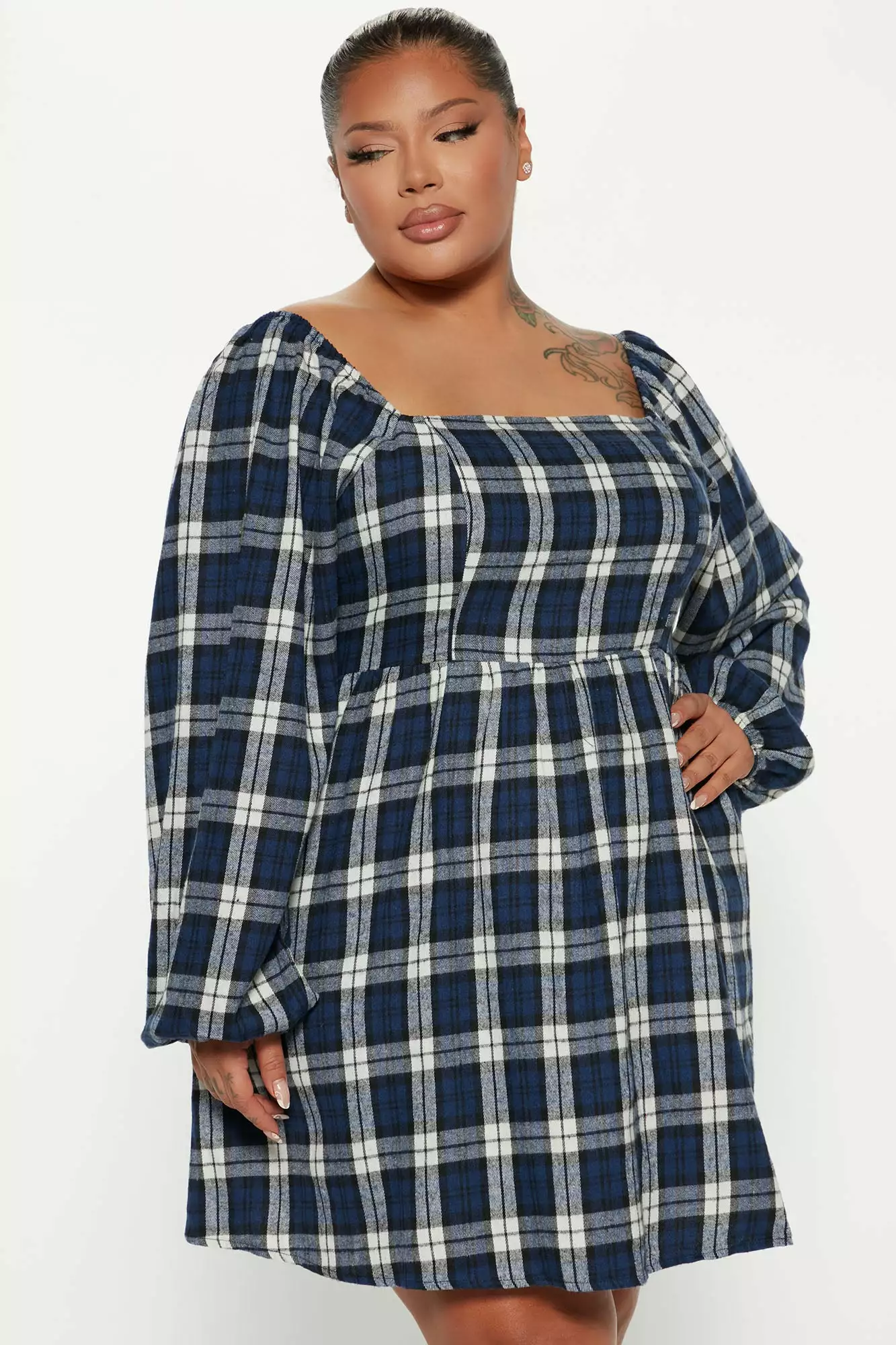 Fashion Nova Eyes On Me Mini Dress - Black/White 6 Fashion Nova Eyes On Me Mini Dress - Black/White - Image 4