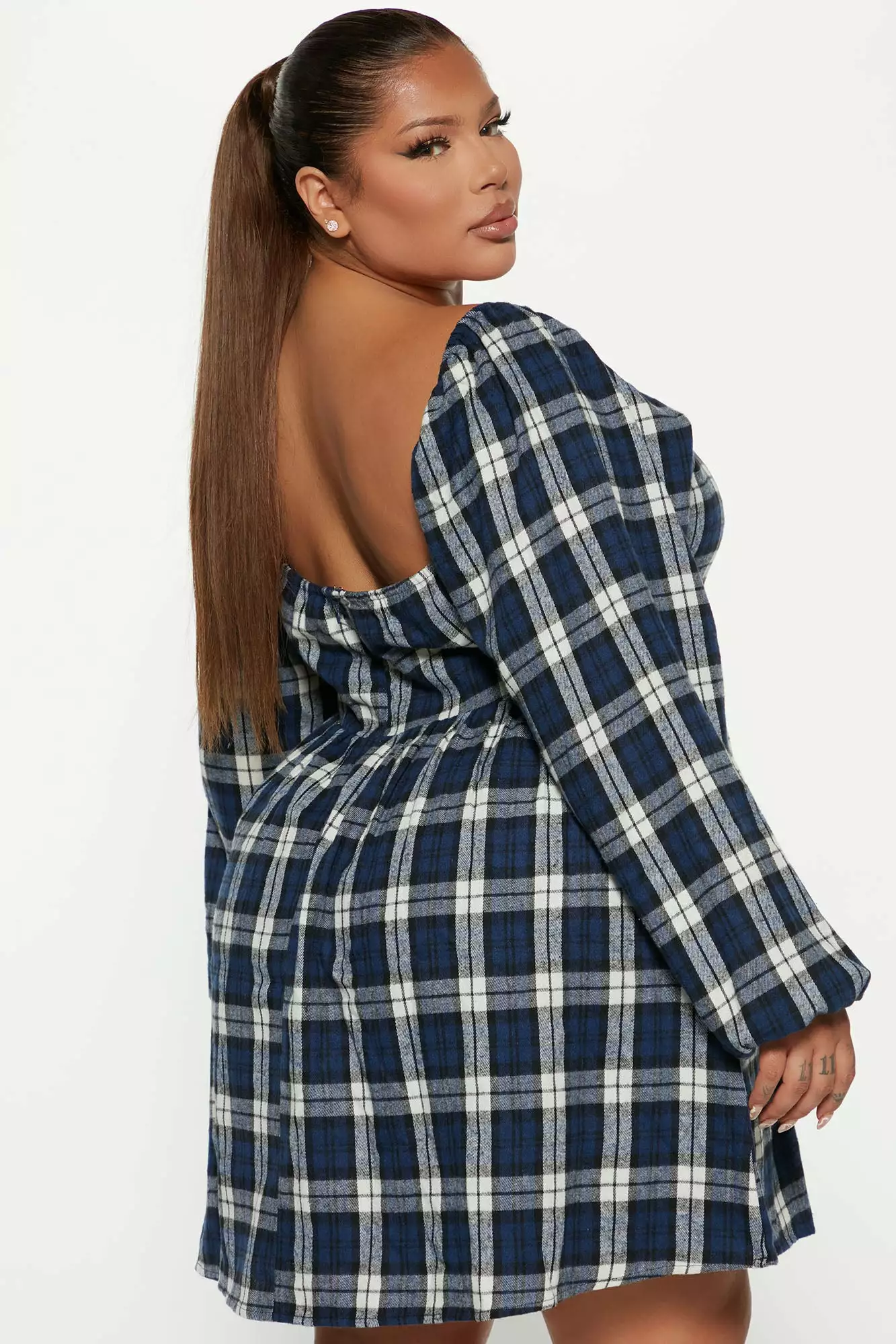 Fashion Nova Eyes On Me Mini Dress - Black/White 8 Fashion Nova Eyes On Me Mini Dress - Black/White - Image 6