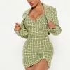 Fashion Nova Christine Tweed Mini Dress Set - Green/combo 1 Fashion Nova Christine Tweed Mini Dress Set - Green/combo -Fashion Nova Dresses Shop 09 07 22Studio4 DD KP 10 26 20 18 81156NK Greencombo 11773 PB