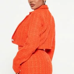 Fashion Nova Talia Tweed Blazer Dress Set - Orange 7 Fashion Nova Talia Tweed Blazer Dress Set - Orange -Fashion Nova Dresses Shop 09 07 22Studio4 DD KP 11 23 16 29 81163NK Orange 11889 PB
