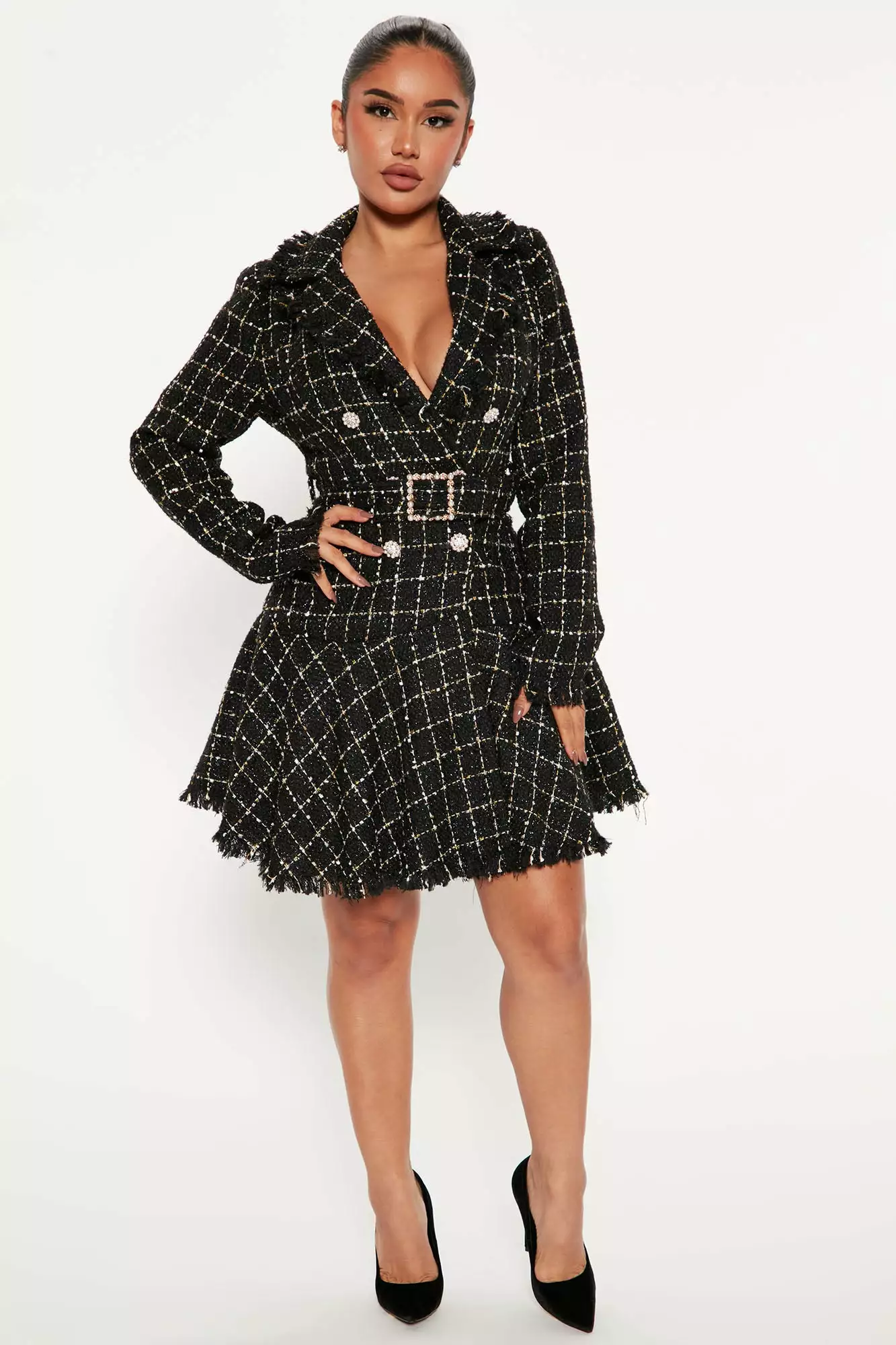 Fashion Nova Eden Blazer Midi Dress - Black 4 Fashion Nova Eden Blazer Midi Dress - Black - Image 2
