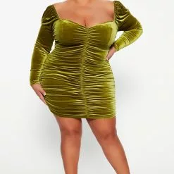 Fashion Nova Give My Love Velvet Mini Dress - Chartreuse -Fashion Nova Dresses Shop 09 07 22Studio5 RD DJ 10 40 15 4 D3583 Chartreuse 7702 PLUS JB